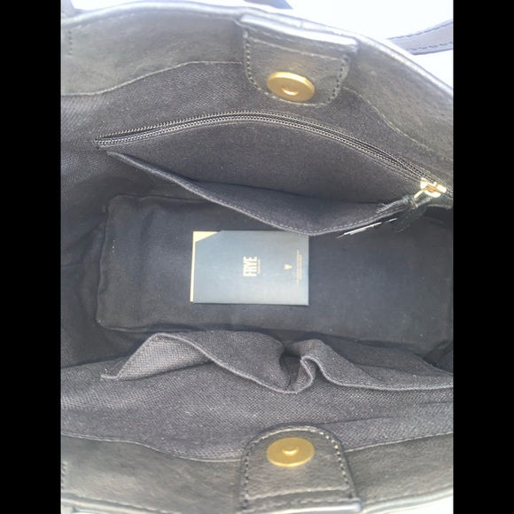 Frye Madison Leather Black Tote - Picture 3 of 9